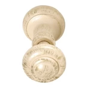 Image of Colours Cream Wood Curtain hold backs Pack of 2