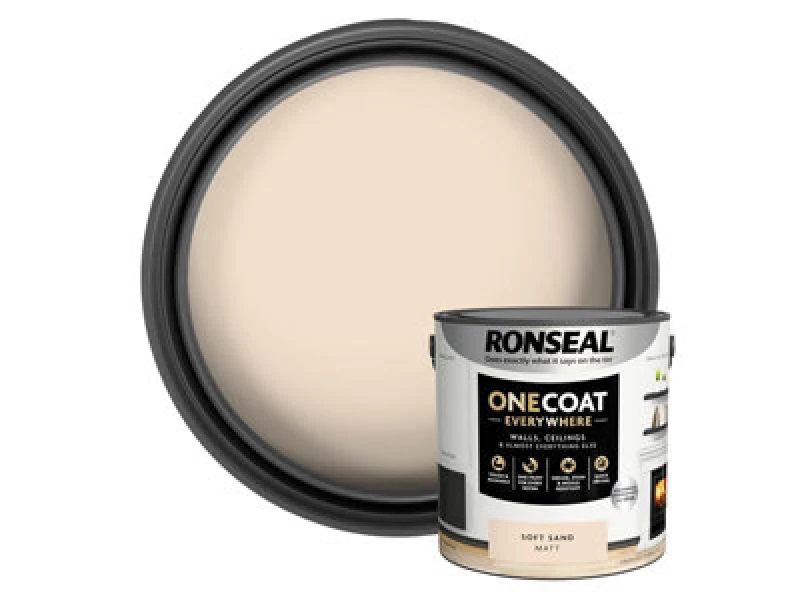 Image of Ronseal KCB.7015103.22404.76 OneCoat EverywhereIndoor Soft Sand Ma... KCB.7015103.22404.76