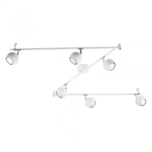 Image of Retro Eyeball 6-Way Flexible Spotlight Bar in White
