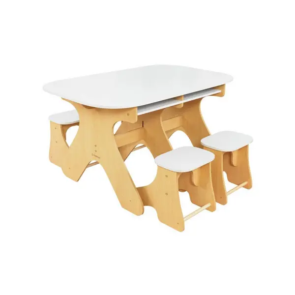 Image of KIDKRAFT NETHERLANDS BV Arches Expandable Table & Bench Set - Children's Furniture KidkftArchExpandable&Bench20155