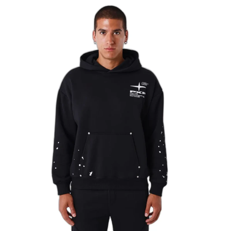 Image of Project X Paris Hooded sweatshirt Project X Paris Paint Noir Male 2XL