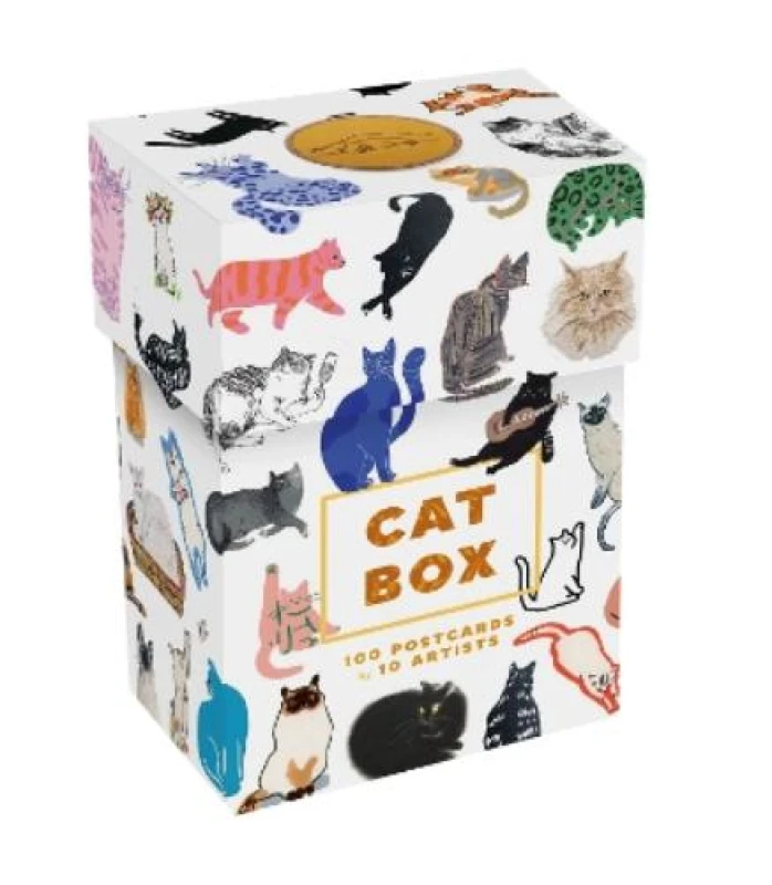 Image of Cat Box : 100 Postcards by 10 Artists Postcard book or pack