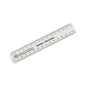 Image of Classmaster Shatter Resistant Ruler 15cm Clear Pack of 100 R15C
