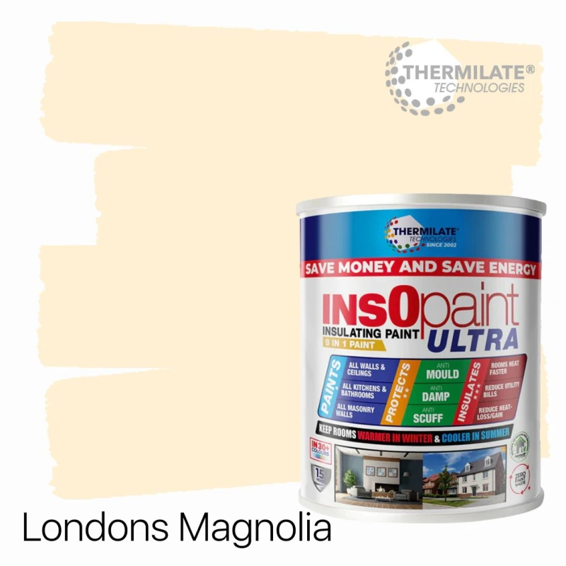 Image of THERMILATE TECHNOLOGIES InsOpaint ULTRA - 9 IN 1 Interior & Exterior Paint - 5L in London's Magnolia London's Magnolia Unisex 5L