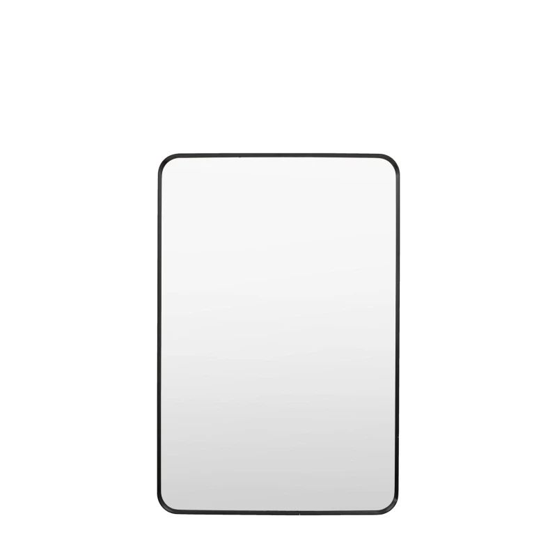 Image of Gallery Holworth Rectangular Mirror, 90x60cm, Black