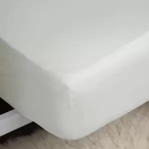 Image of Belledorm 400 Thread Count 100% Egyptian Cotton 18" Ultra Extra Deep Fitted Sheet, Ivory, Single