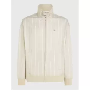 Image of Tommy Jeans Tjm Rlx Pinstripe Track Jacket - Beige