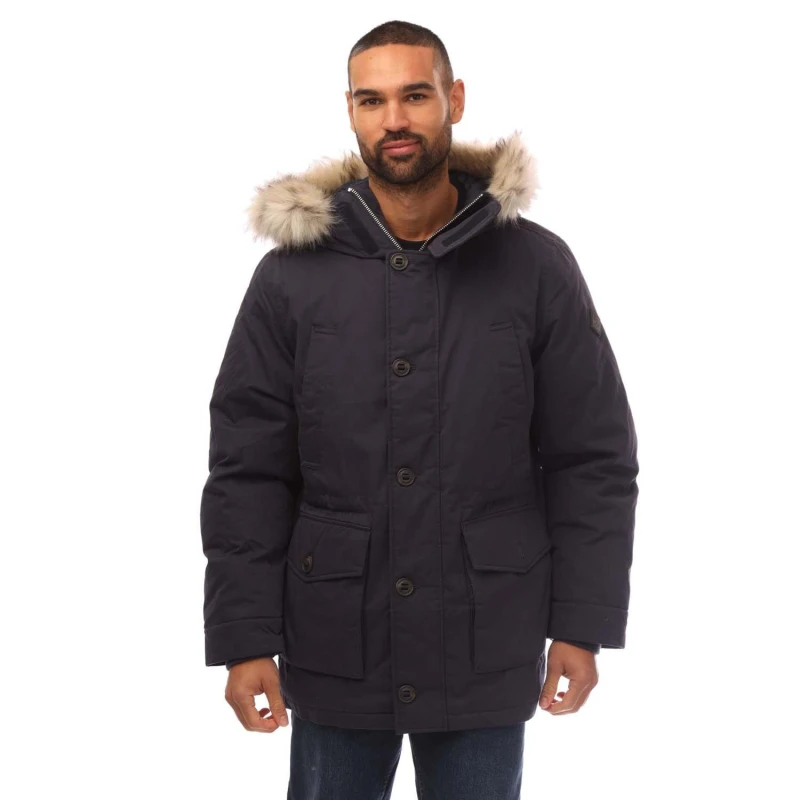Image of Gant Winter Parka Jacket - Blue Blue S
