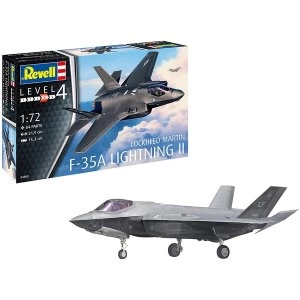 Image of F-35A Lightning II Lockheed Martin Level 4 1:72 Revell Model Kit