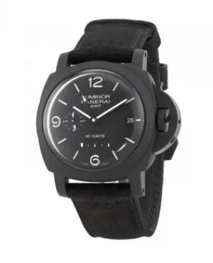 Image of Panerai Luminor 1950 10 Days Ceramica Black Dial Black Leather Mens Watch PAM00335 PAM00335