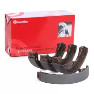 Image of BREMBO Handbrake Shoes ESSENTIAL LINE S 59 521 Parking Brake Pads,Handbrake Pads OPEL,SAAB,VAUXHALL,VECTRA B (36_),Astra F CC (T92)