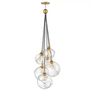 Image of Lisa McDennon by Hinkley Skye 6 Light Pendant Heritage Brass