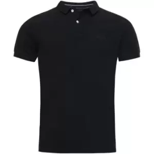 Image of Superdry VT Dust Polo Shirt - Black