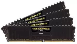 Image of Corsair Vengeance BLACK LPX 32GB (4 x 8GB) DDR4 3600MHz Memory Kit - CMK32GX4M4D3600C18