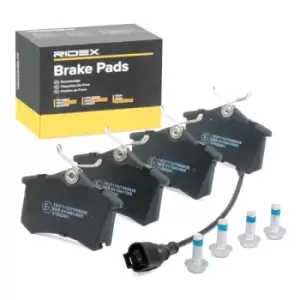 Image of RIDEX Brake pad set VW,SEAT 402B0364 6Q0698451,6Q0698451B,6X0698451 JZW698451F,6Q0698451,6Q0698451B,JZW698451F