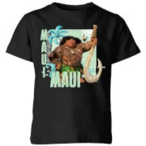 Image of Moana Maui Kids T-Shirt - Black - 7-8 Years