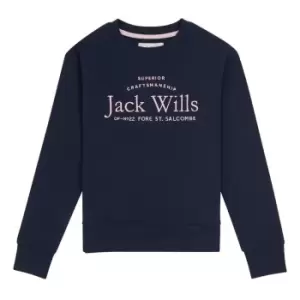 Image of Jack Wills Script Crew Sweatshirt - Blue
