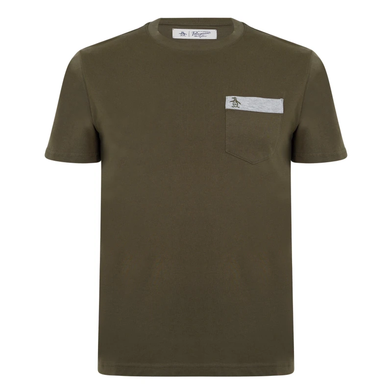 Image of Original Penguin Pocket Tee - Green Green S