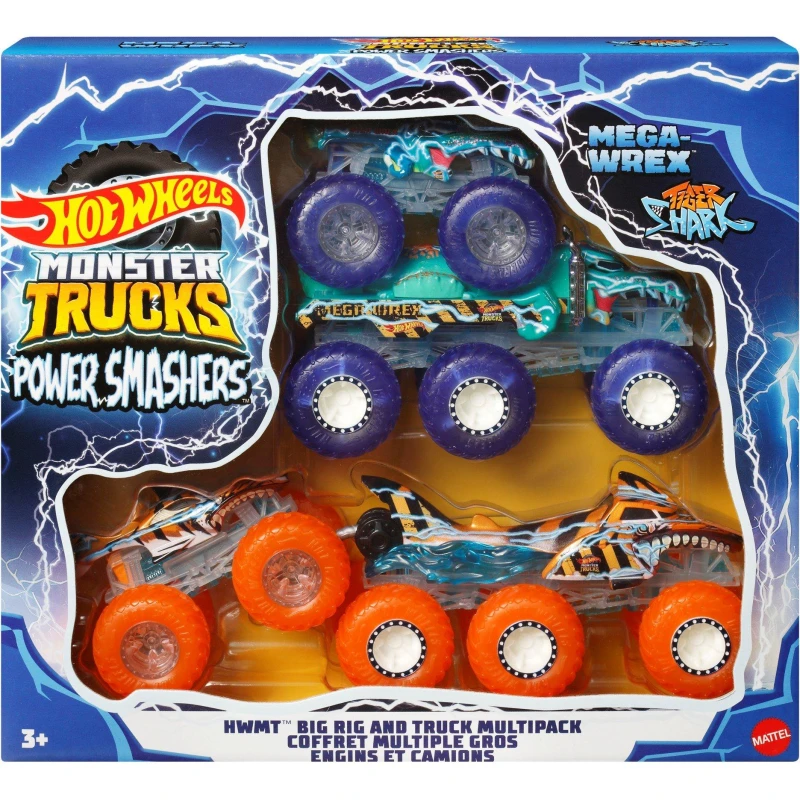 Image of Hot Wheels Hot Wheels Monster Trucks 1:64 Truck & Big Rig Multipack