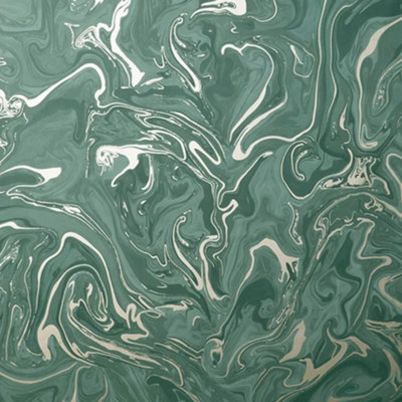 Image of Marble Emerald Wallpaper Emerald Green