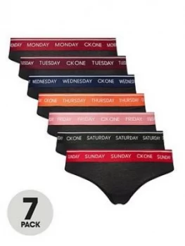 Image of Calvin Klein Thong 7 Pack - Black