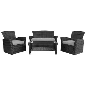 Image of Charles Bentley Napoli 4 Piece Rattan Garden Lounge Set
