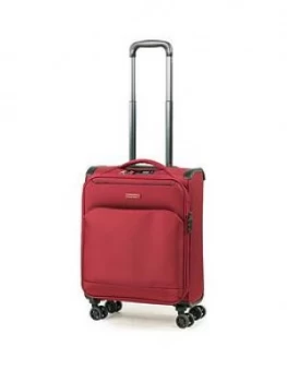 Image of Rock Luggage Georgia Carry-On 8 Wheel Burgundy Suitcase