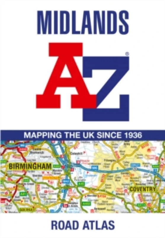 Image of Midlands A-Z Road Atlas. Paperback. By AZ Maps Books