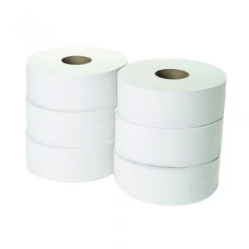 Image of 2-Ply Jumbo Toilet Roll 300 Metres Pack of 6 JWH330