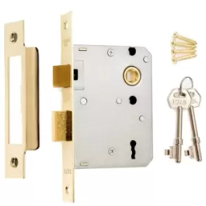 Image of 3 Lever Sashlock 76mm - Chrome - Chrome - ERA