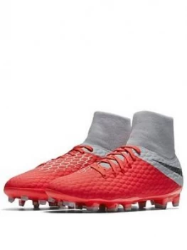 Image of Nike Mens Hypervenom Phantom 3 Dynamic Fit Firm ground Football Boot Dark Grey Size 10 Men