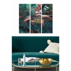 Image of MDF506804971 Multicolor Decorative MDF Painting (3 Pieces)