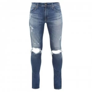 Image of AG Jeans Stockton Distressed Skinny Jeans Mens - Obliterate