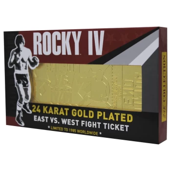Image of Rocky - 24K Gold Plated Fight Ticket Rocky V Drago