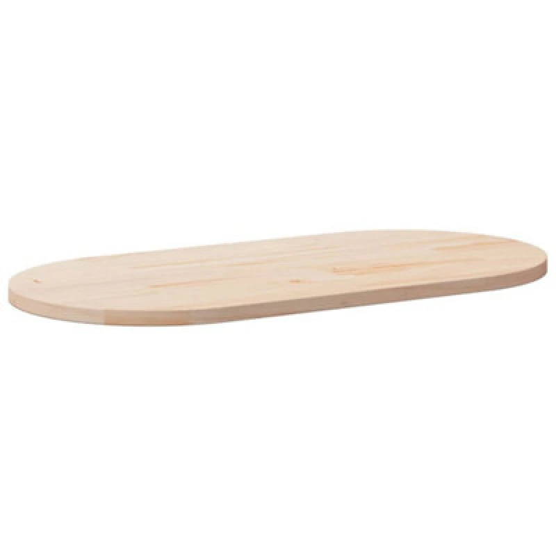 Image of Vidaxl Table Top 110X55X2.5cm Solid Wood Pine Oval Table Tops