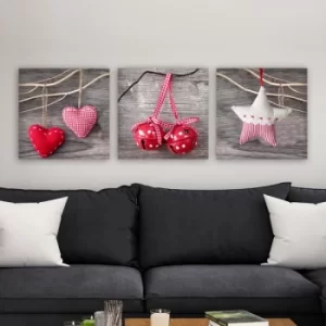 Image of DRPRC46 Multicolor Decorative Canvas Painting (3 Pieces)