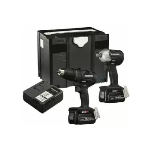 Image of EYC242LJ2G31 Twin Pack 18V 2 x 5.0Ah Li-ion - Panasonic