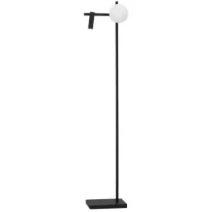 Image of Merano - Digby Reading Lamp Sandy Black Metal, Aluminium White Opal Glass Switched LED 6W 450Lm 1x3W 200Lm 3200K