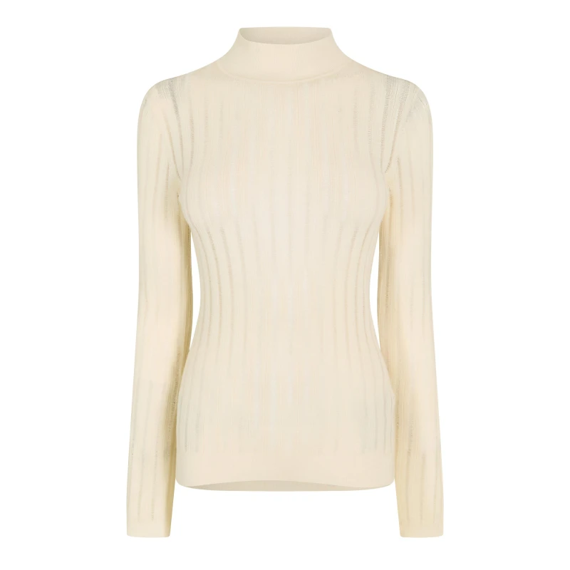 Image of Boss Womens Fatirami Knitted Top Open White female 6 (XS)