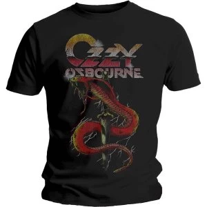 Image of Ozzy Osbourne - Vintage Snake Unisex Medium T-Shirt - Black