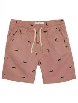Image of Fat Face Boys Studland Toucan Print Shorts - Pink
