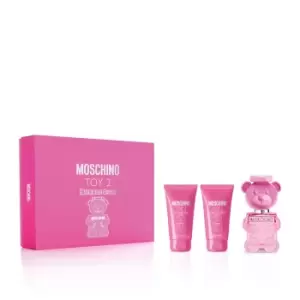 Image of Moschino Toy 2 Bubblegum Gift Set 50ml Eau de Toilette + 50ml Bath & Shower Gel + 50ml Body Lotion