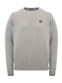 Image of Weekend Offender Lima Cotton Crew Neck Sweater, Drizzle Size M Men