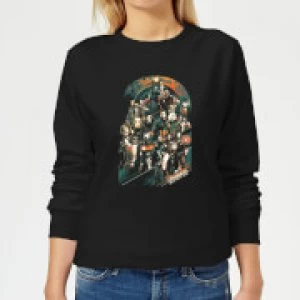 Image of Marvel Avengers Infinity War Avengers Team Womens Sweatshirt - Black