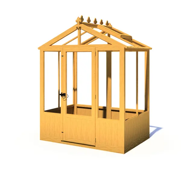 Image of Shire 6x4 Holkham Dip Treated Wooden Greenhouse