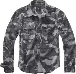 Image of Brandit Vintage Shirt Longsleeve grey camo