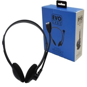 Image of Evo Labs HP01 3.5mm Headset with Mic