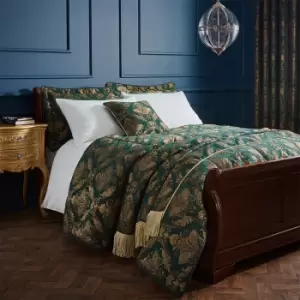 Image of Shiraz Traditional Jacquard Bedspread Emerald