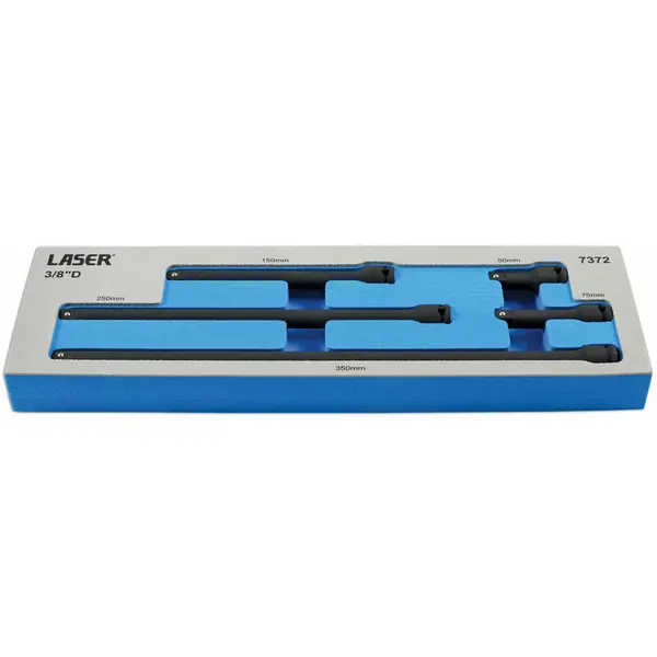 Image of LASER TOOLS 3/8D 5pc Impact Extension Bar Set In a eva Foam Tray 7372 - Laser Tools 5018341073725