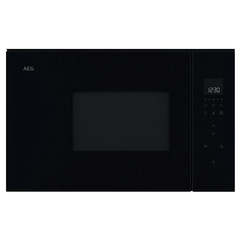 Image of AEG 6000 Series OB6GM171SB 17 Litre 37cm High, Built In Small Microwave With Grill - Black
